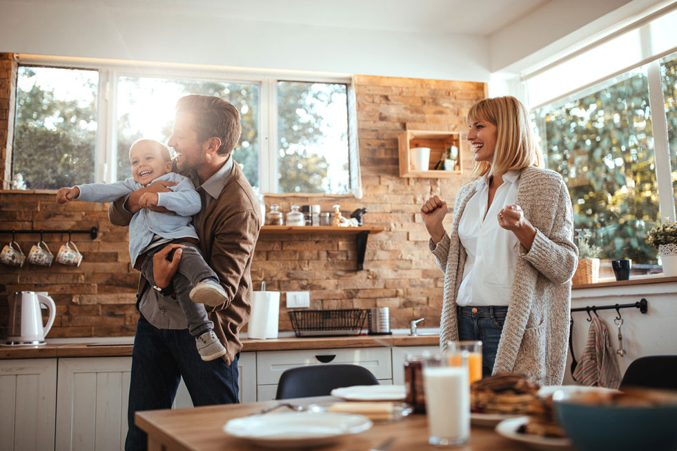 family-in-kitchen A Family in the kitchen